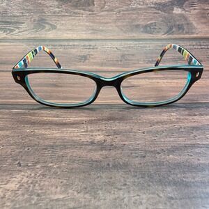 Kate Spade New York Lucyanne Eyeglasses Tortoise Teal Stripes Womens Eyewear 135